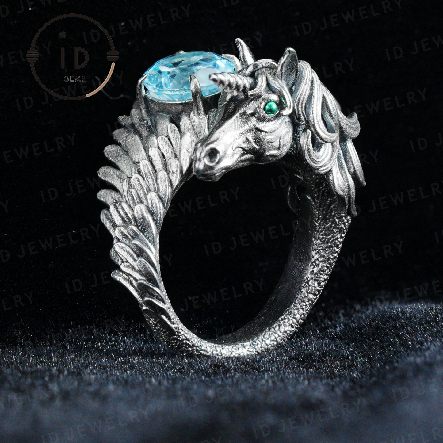 Hand-Carved Mystical Creature Ring | Magical Guardian of Inner Light | Dream Totem Fantasy Jewelry | Symbol of Imagination and Spirit