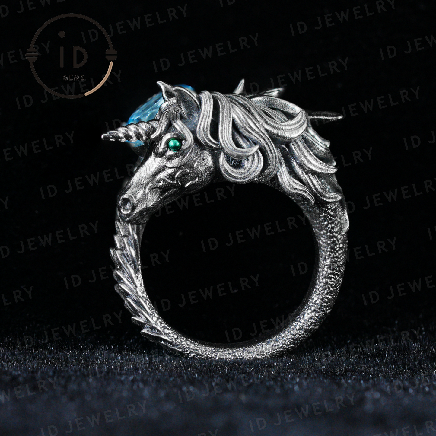 Hand-Carved Mystical Creature Ring | Magical Guardian of Inner Light | Dream Totem Fantasy Jewelry | Symbol of Imagination and Spirit