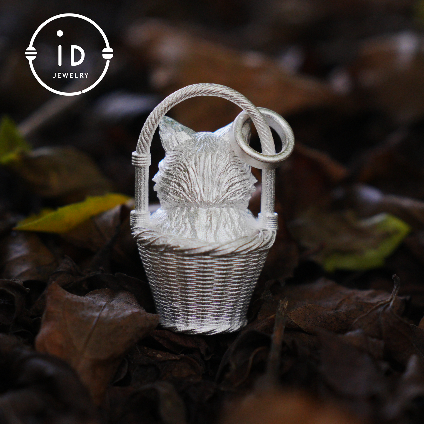 Handgefertigte Halskette mit Kätzchen-Anhänger aus 925er Silber | Grünäugige Wächterkatze | Glücks- und Trost-Talisman-Schmuck | Geschenk für Katzenliebhaber