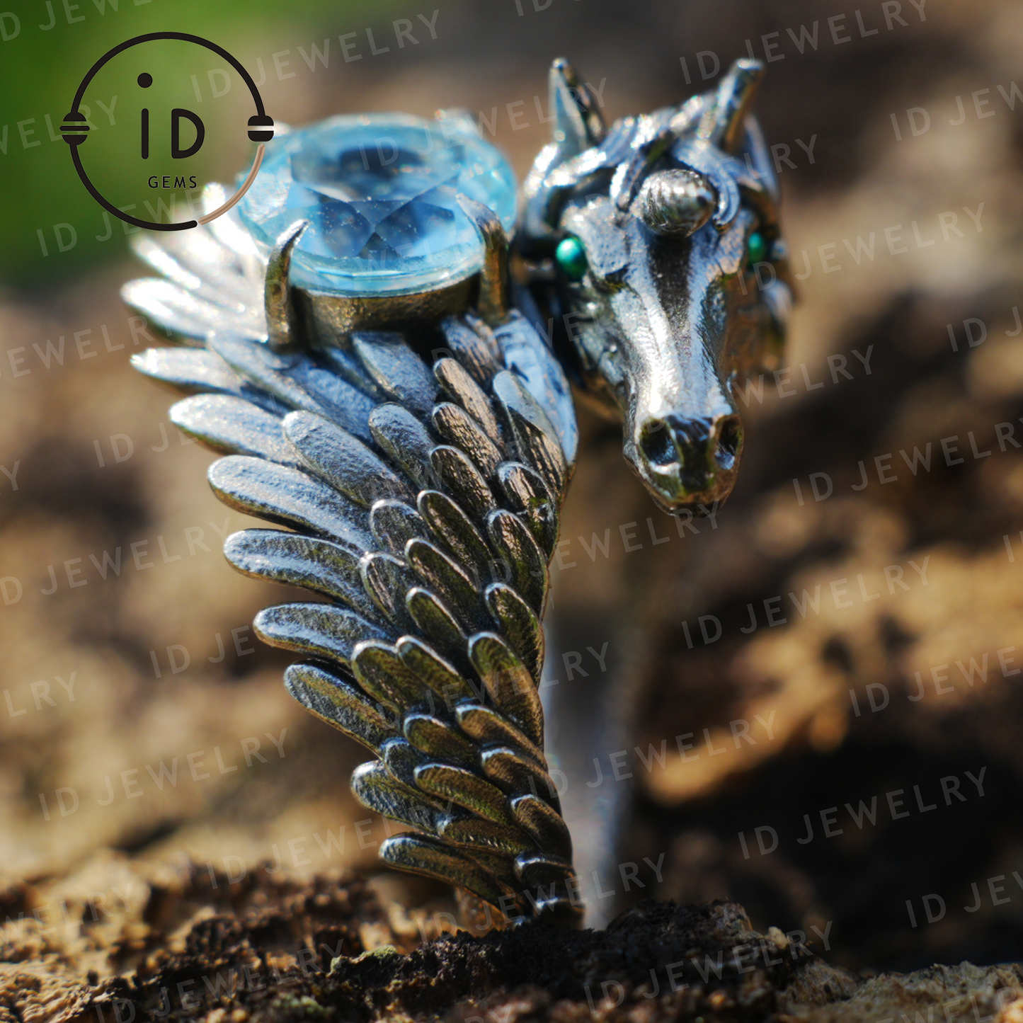 Hand-Carved Mystical Creature Ring | Magical Guardian of Inner Light | Dream Totem Fantasy Jewelry | Symbol of Imagination and Spirit