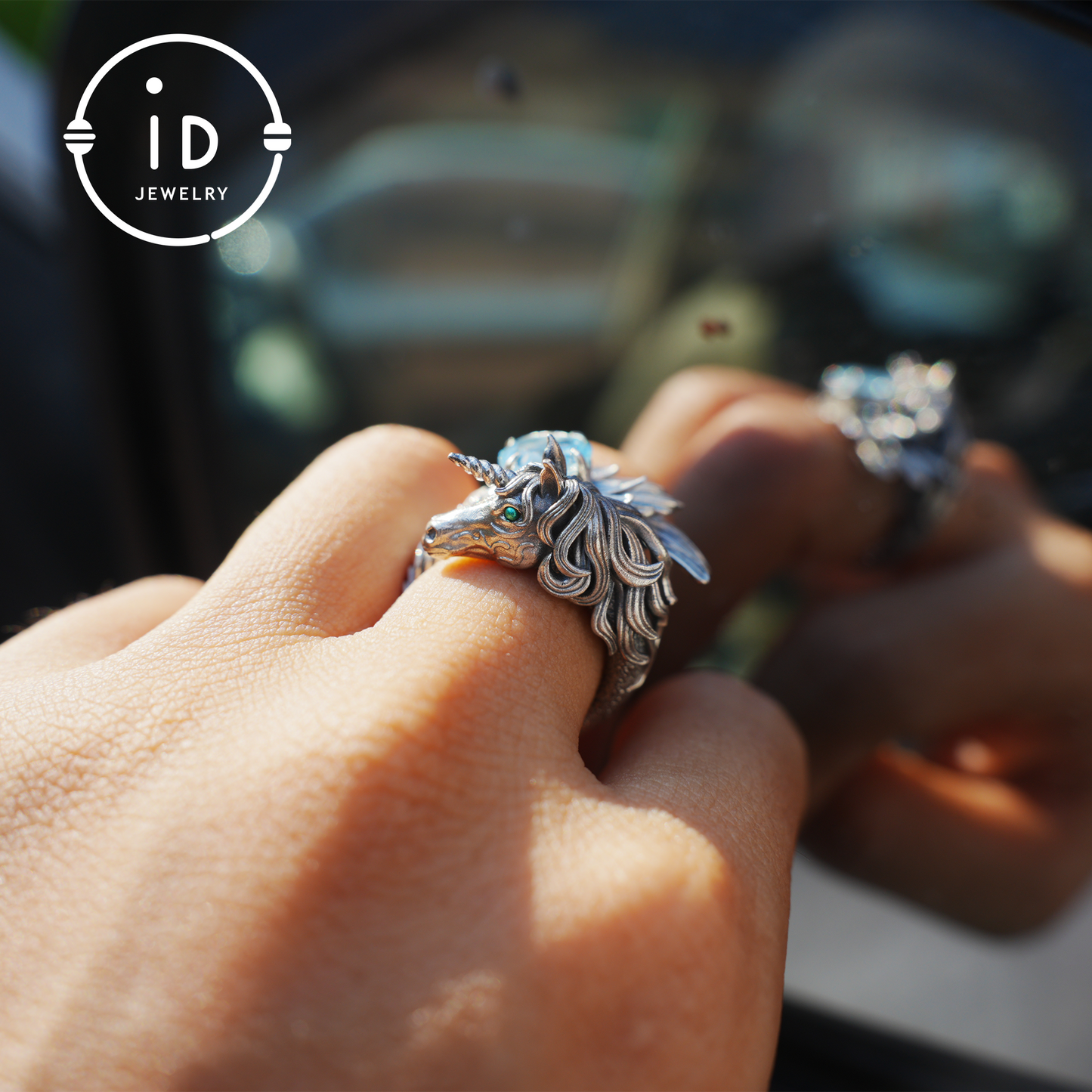 Handgeschnitzter Ring mit mystischer Kreatur | Magischer Wächter des inneren Lichts | Traumtotem-Fantasieschmuck | Symbol der Vorstellungskraft und des Geistes