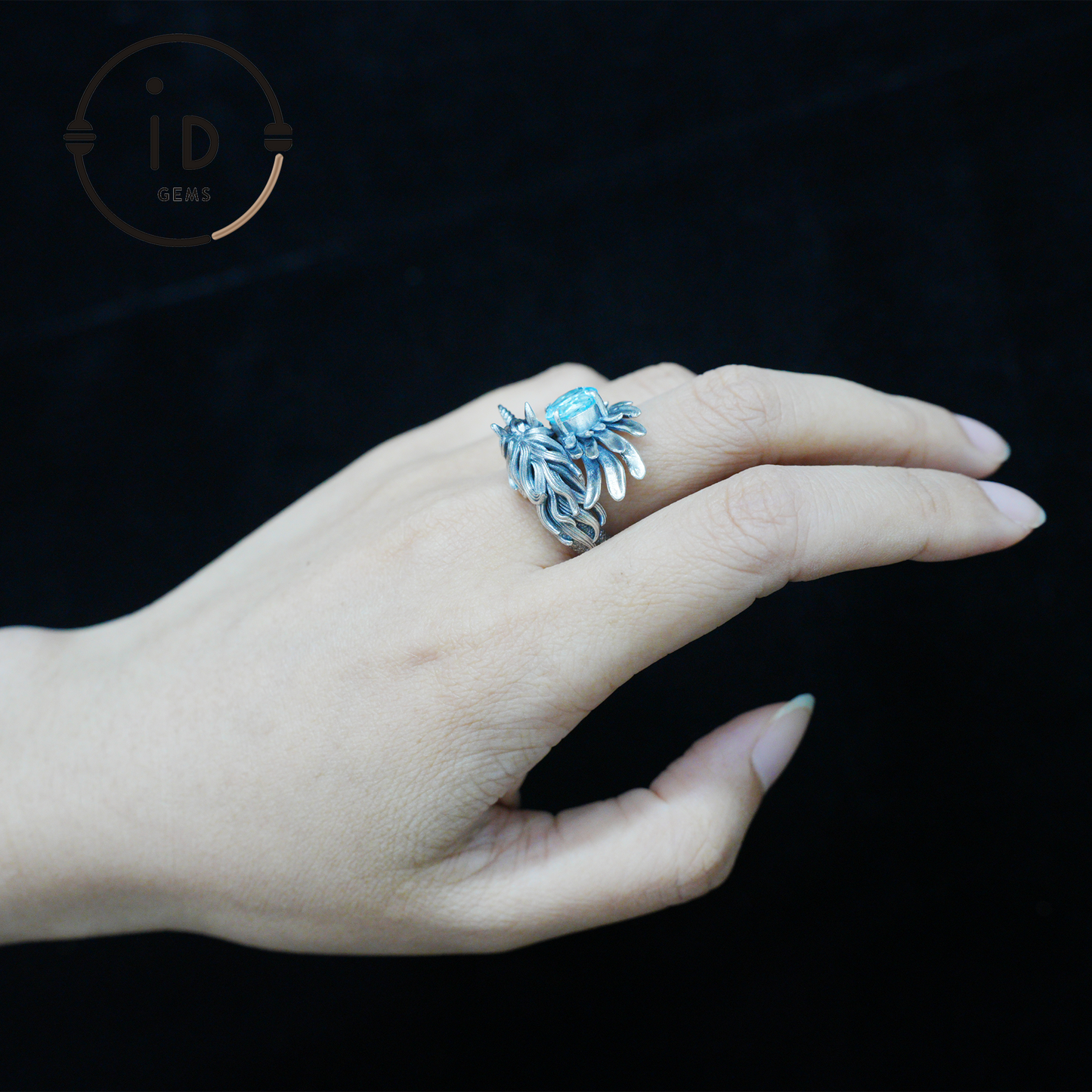 Hand-Carved Mystical Creature Ring | Magical Guardian of Inner Light | Dream Totem Fantasy Jewelry | Symbol of Imagination and Spirit