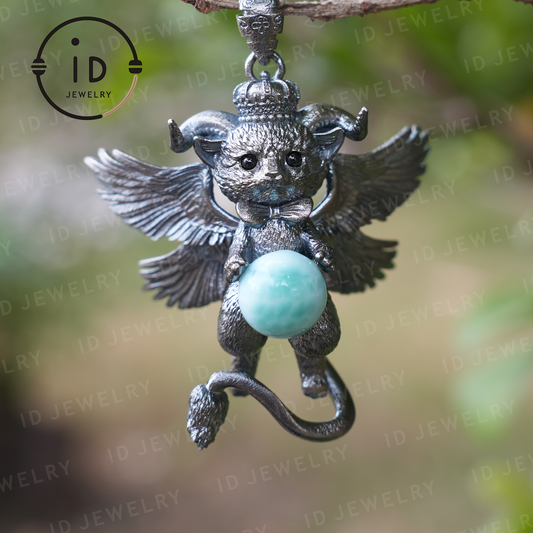 Schutzengel-Anhänger · Spirituelles Tiertotem · Symbol für inneren Frieden und Schutz · Geschenk für Meditationsliebhaber