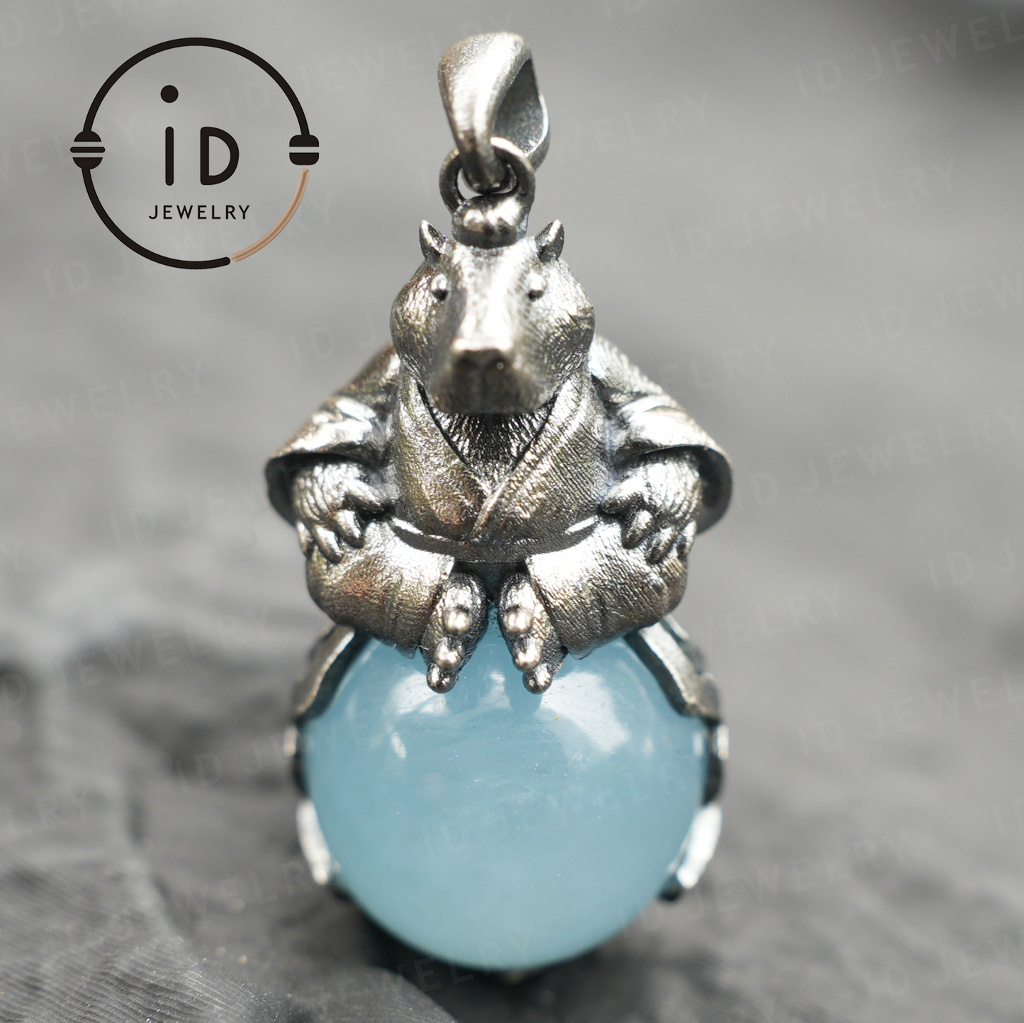 Capybara-Anhänger-Halskette · Zen-Tiertotem · Symbol für inneren Frieden · Geschenk für Meditationsliebhaber
