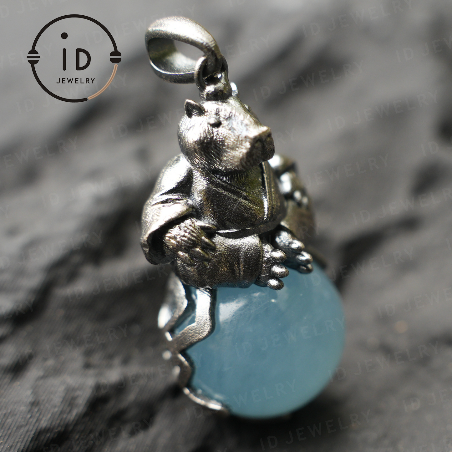 Capybara-Anhänger-Halskette · Zen-Tiertotem · Symbol für inneren Frieden · Geschenk für Meditationsliebhaber