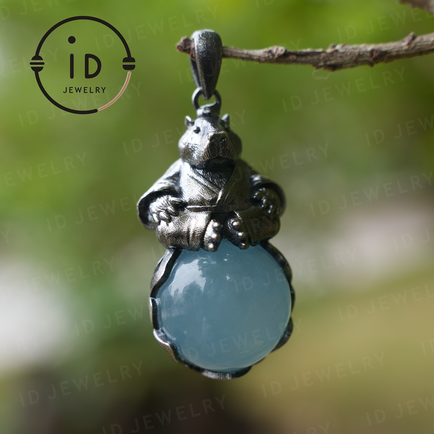 Capybara-Anhänger-Halskette · Zen-Tiertotem · Symbol für inneren Frieden · Geschenk für Meditationsliebhaber