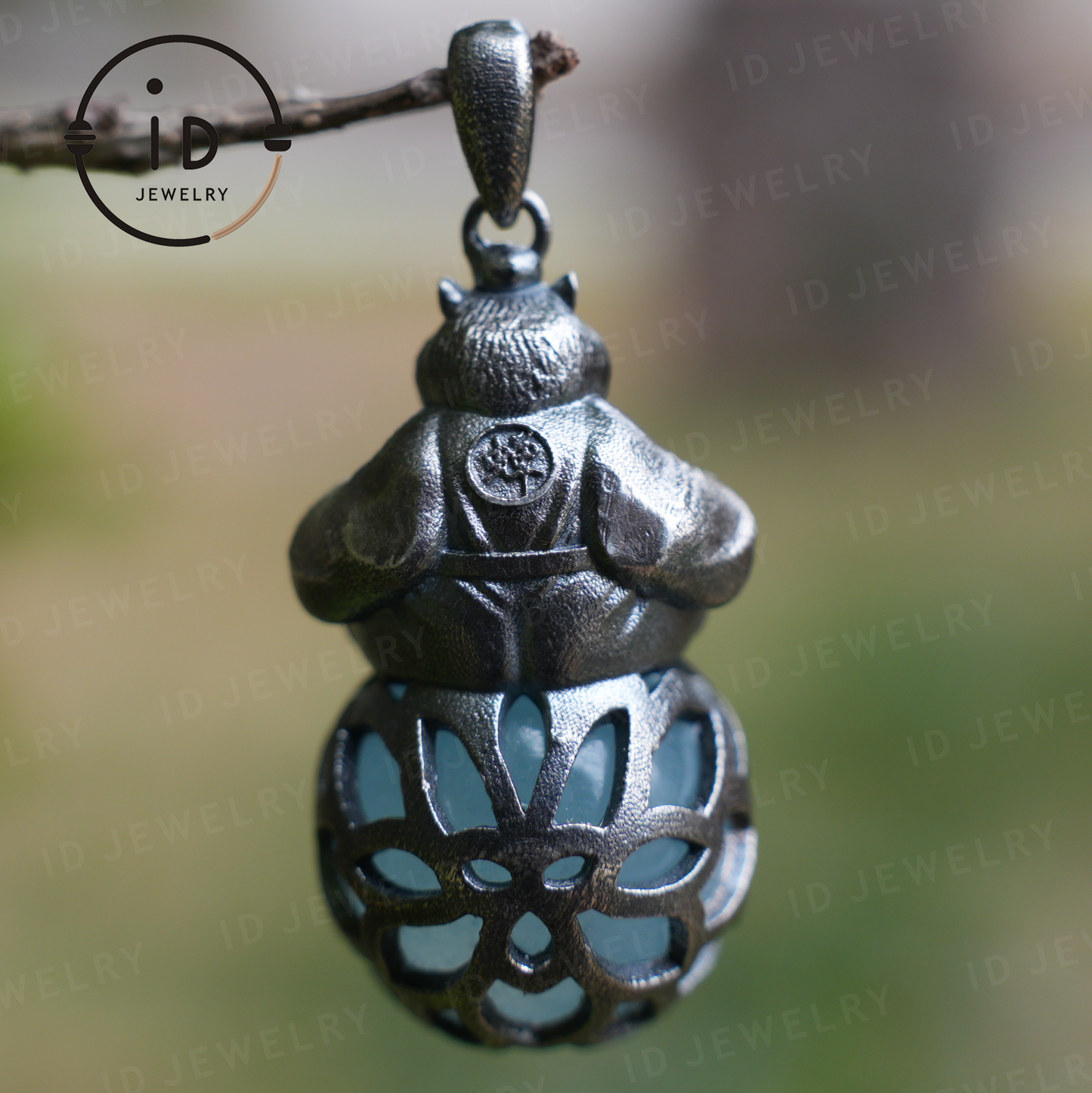 Capybara-Anhänger-Halskette · Zen-Tiertotem · Symbol für inneren Frieden · Geschenk für Meditationsliebhaber