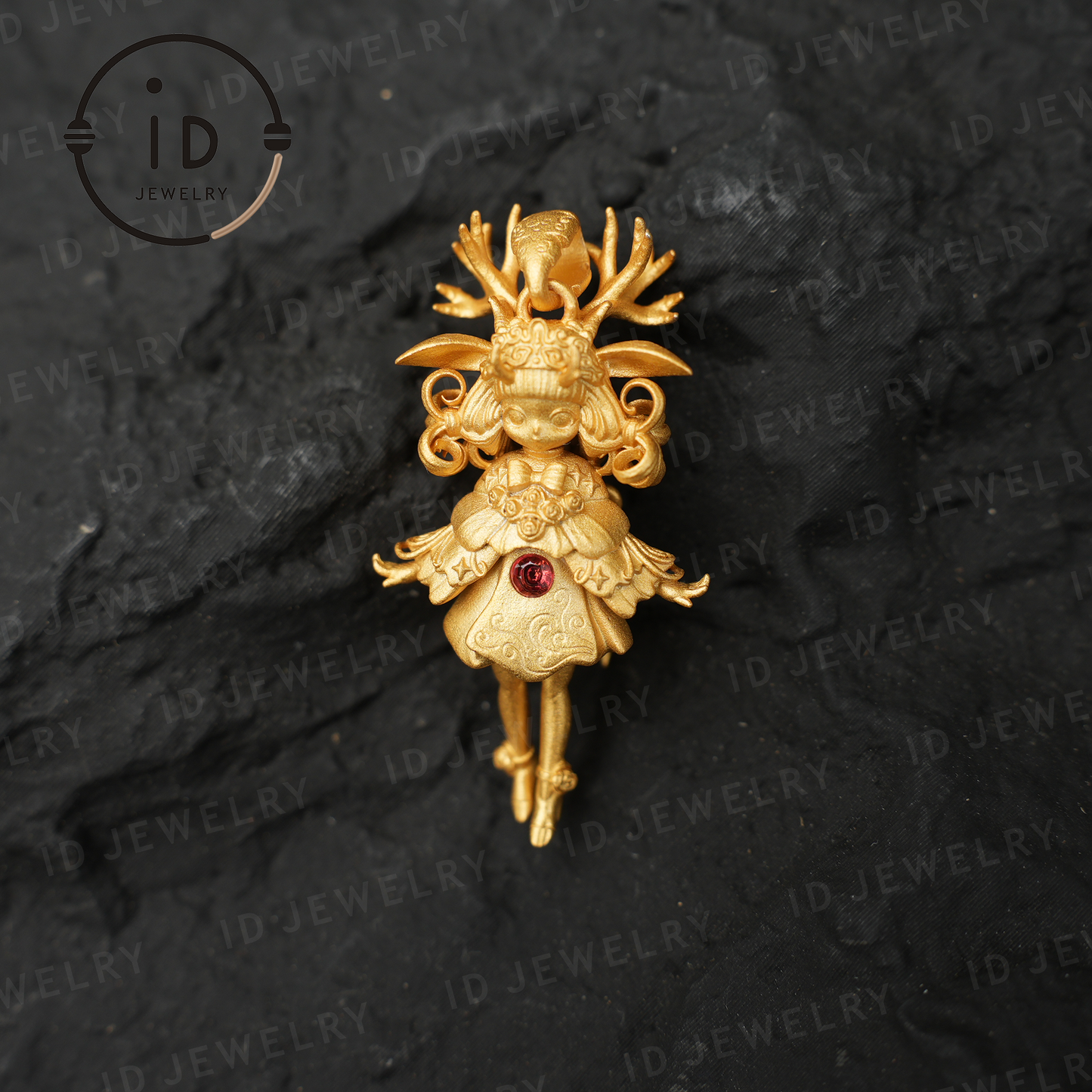 Hirsch-Wächter-Anhänger · Spirituelles Symbol der Artemis · Symbol für Lebensschutz und inneren Mut · Schmuck mit natürlicher Energie