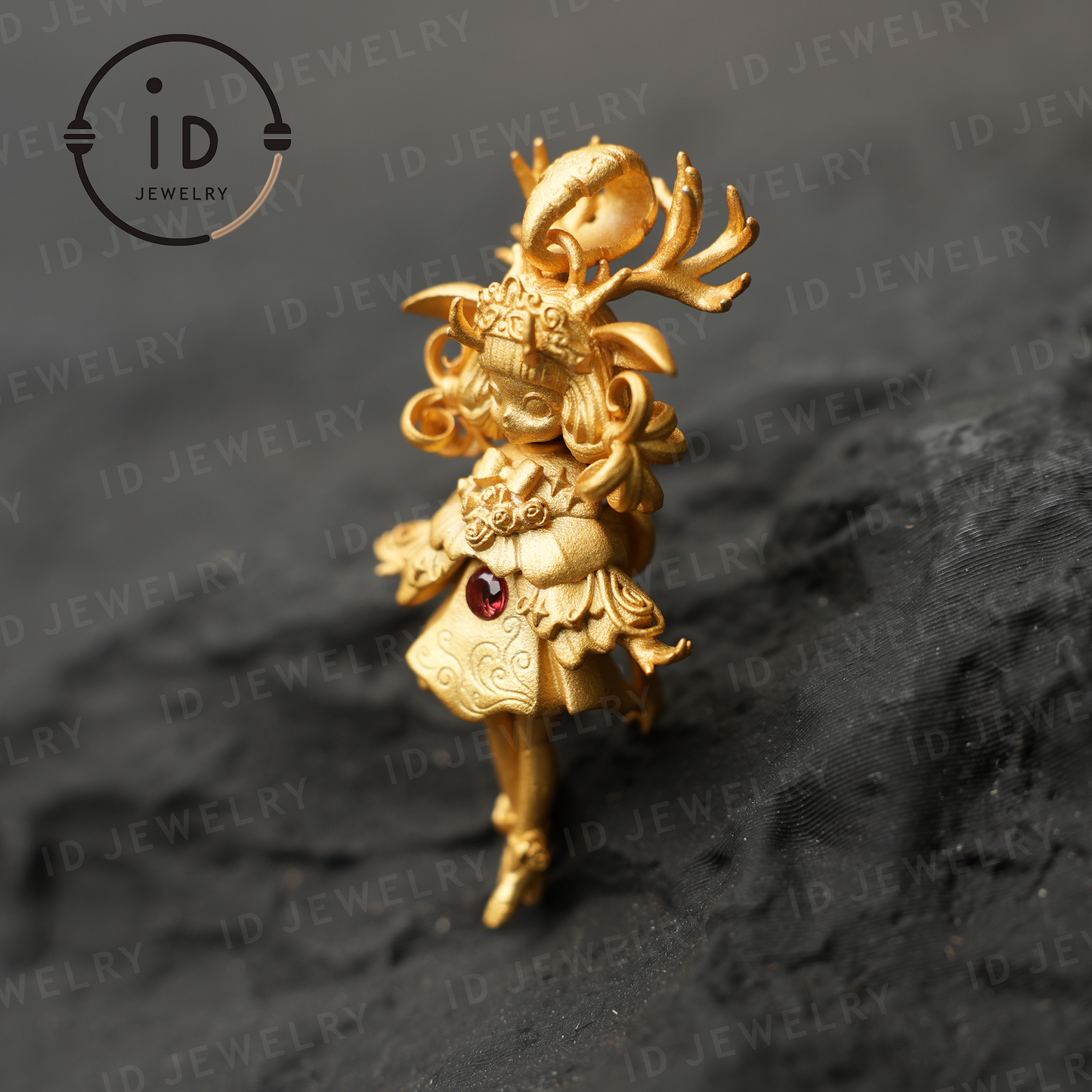 Hirsch-Wächter-Anhänger · Spirituelles Symbol der Artemis · Symbol für Lebensschutz und inneren Mut · Schmuck mit natürlicher Energie