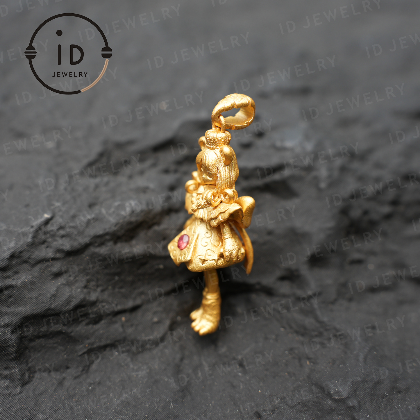 925 vergoldeter Löwenmädchen-Anhänger|Natürliche Rubin-Halskette|Griechisches Mythos-Amulett|Löwe-Sternzeichen-Schmuck|Mut-Schutz-Geschenk