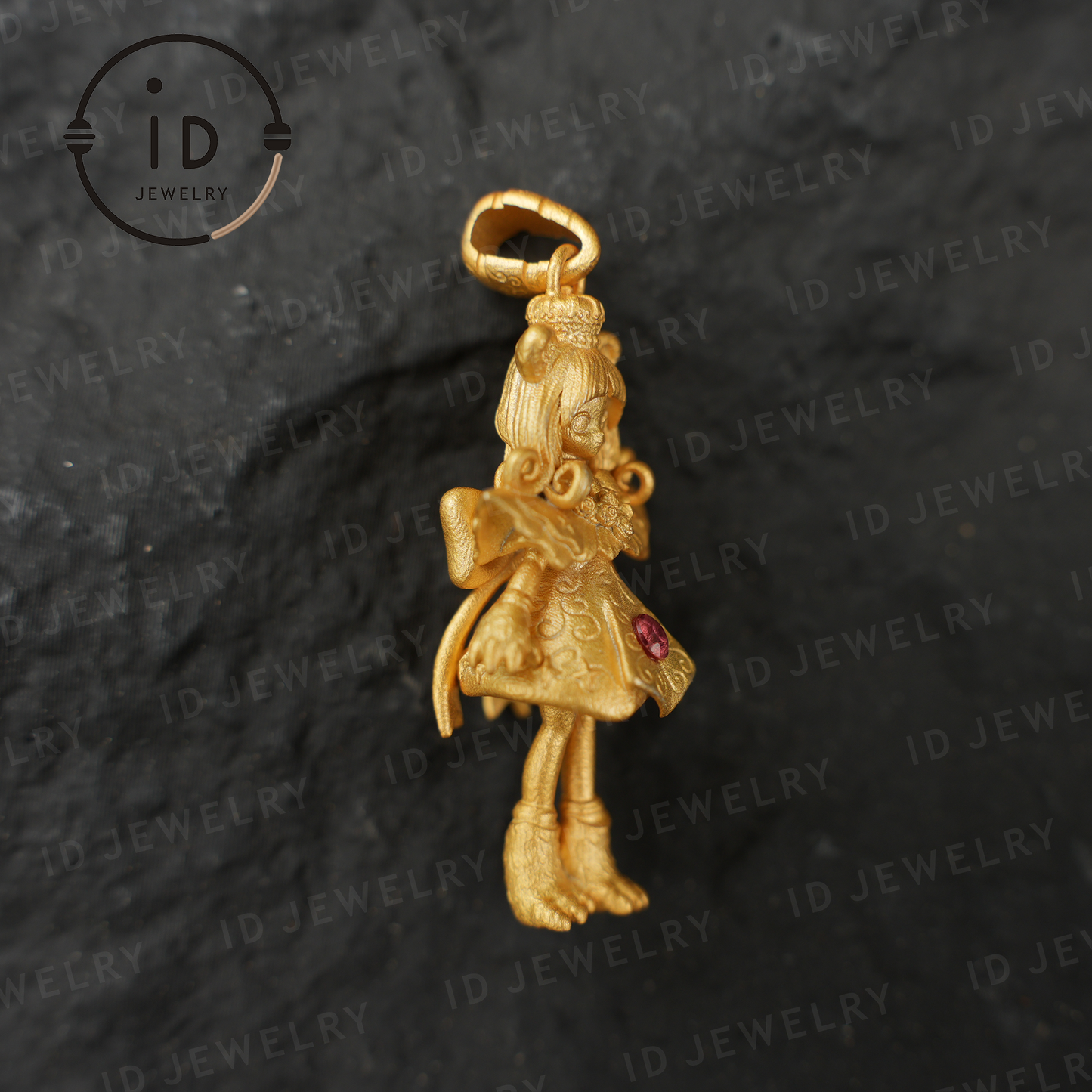 925 vergoldeter Löwenmädchen-Anhänger|Natürliche Rubin-Halskette|Griechisches Mythos-Amulett|Löwe-Sternzeichen-Schmuck|Mut-Schutz-Geschenk