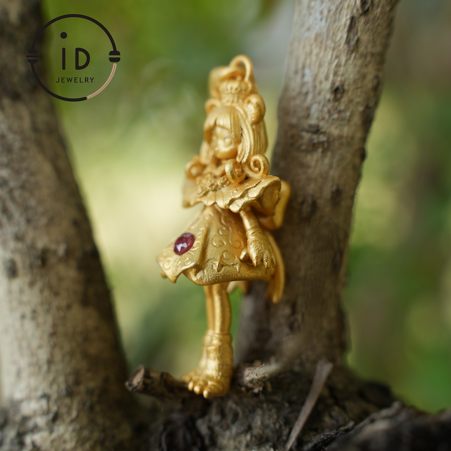 925 vergoldeter Löwenmädchen-Anhänger|Natürliche Rubin-Halskette|Griechisches Mythos-Amulett|Löwe-Sternzeichen-Schmuck|Mut-Schutz-Geschenk