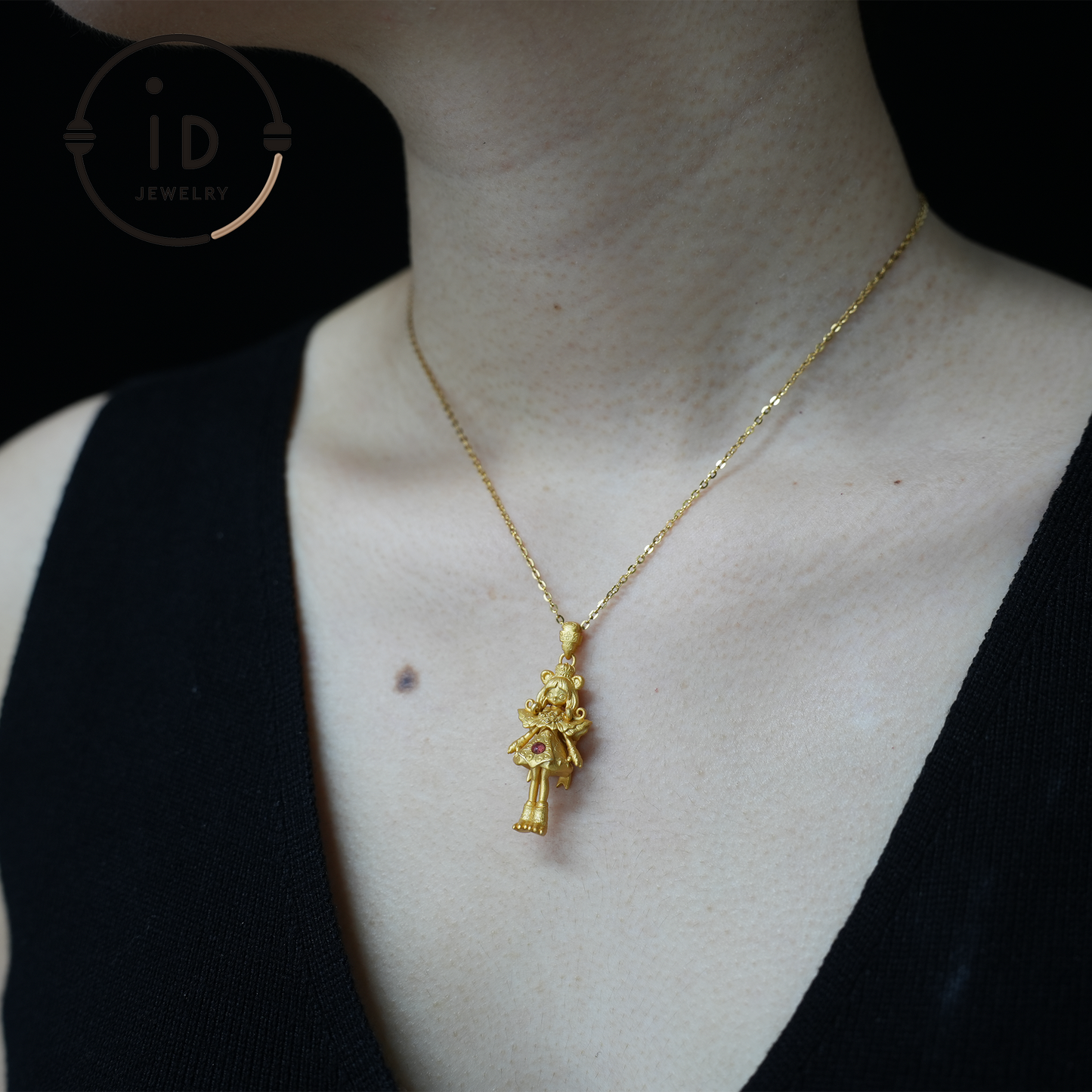 925 vergoldeter Löwenmädchen-Anhänger|Natürliche Rubin-Halskette|Griechisches Mythos-Amulett|Löwe-Sternzeichen-Schmuck|Mut-Schutz-Geschenk