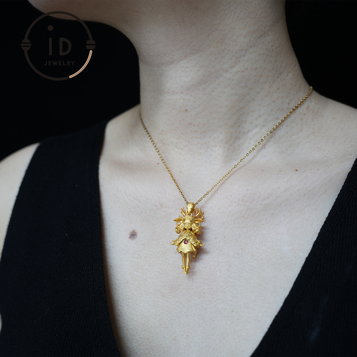 Hirsch-Wächter-Anhänger · Spirituelles Symbol der Artemis · Symbol für Lebensschutz und inneren Mut · Schmuck mit natürlicher Energie