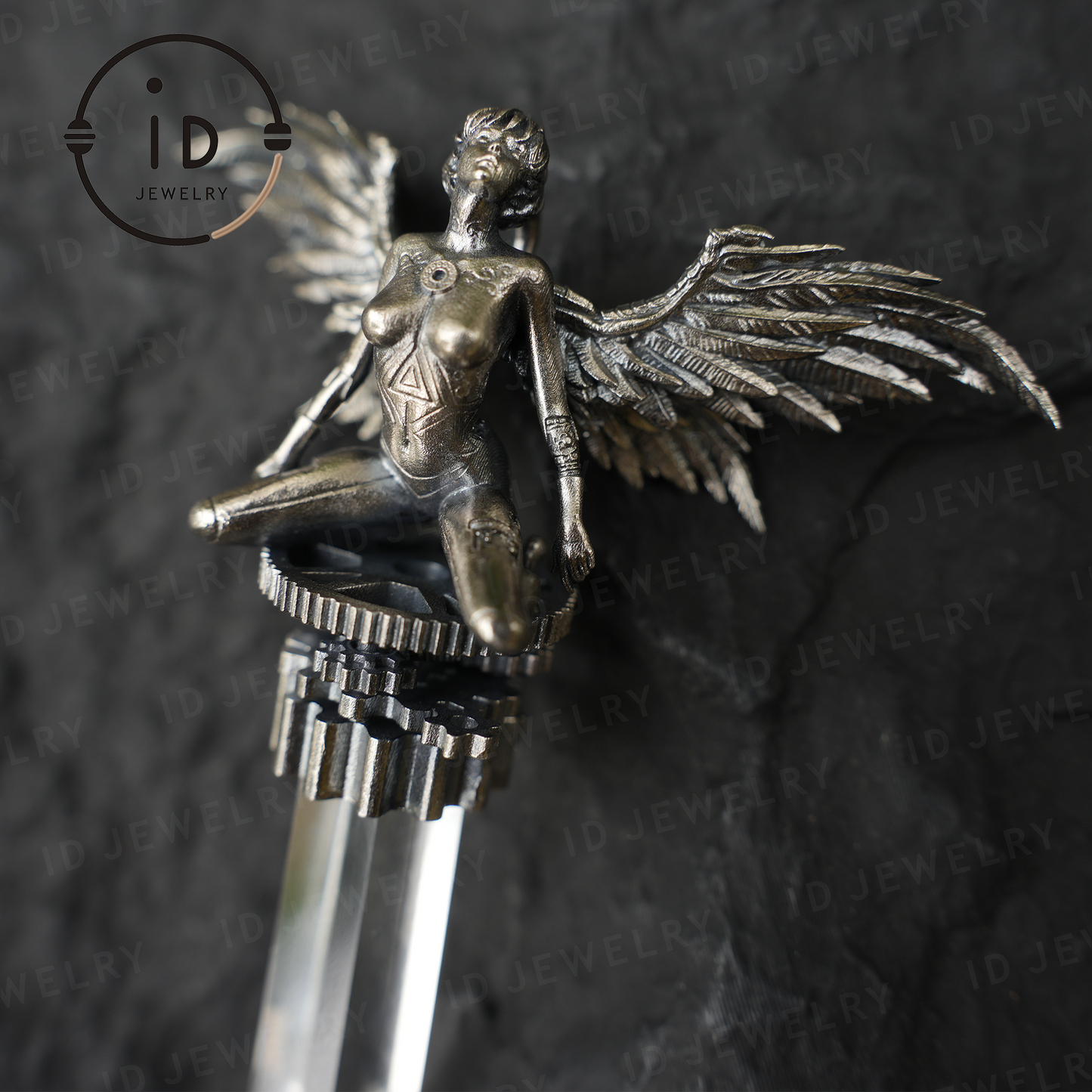 Projekt O-9: Anhänger „Legacy of Light Core“ · Symbol des Körpers des Lichtwächters · Cyberpunk-Sci-Fi-Stil