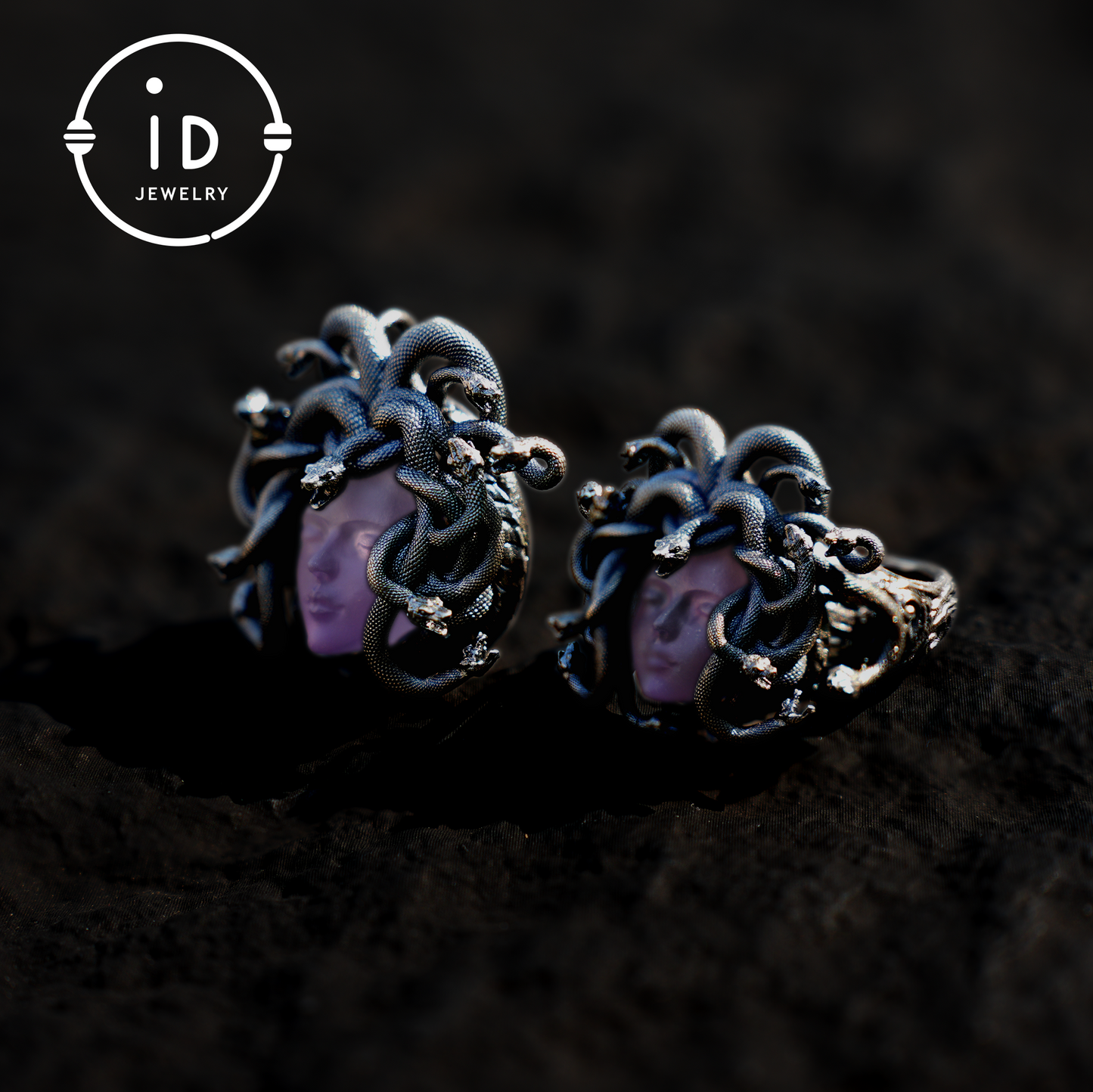 Medusa Pendant, 925 Sterling Silver, Handcrafted with Amethyst Crystal, Mythical Jewelry, Unique Gift