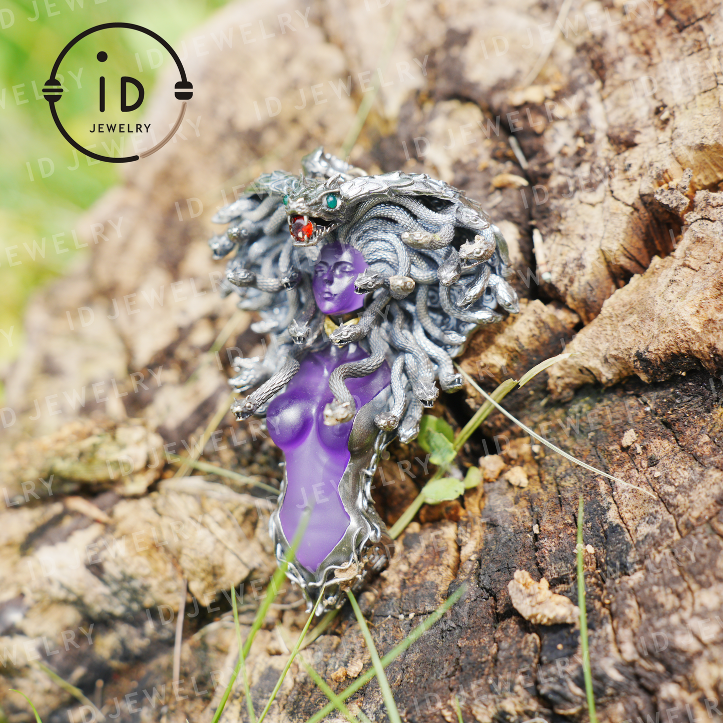 Handmade Gothic Medusa Necklace|Greek Myth Serpent Hair Jewelry Design|Symbol of Awakening, Inner Power and Spiritual Protection