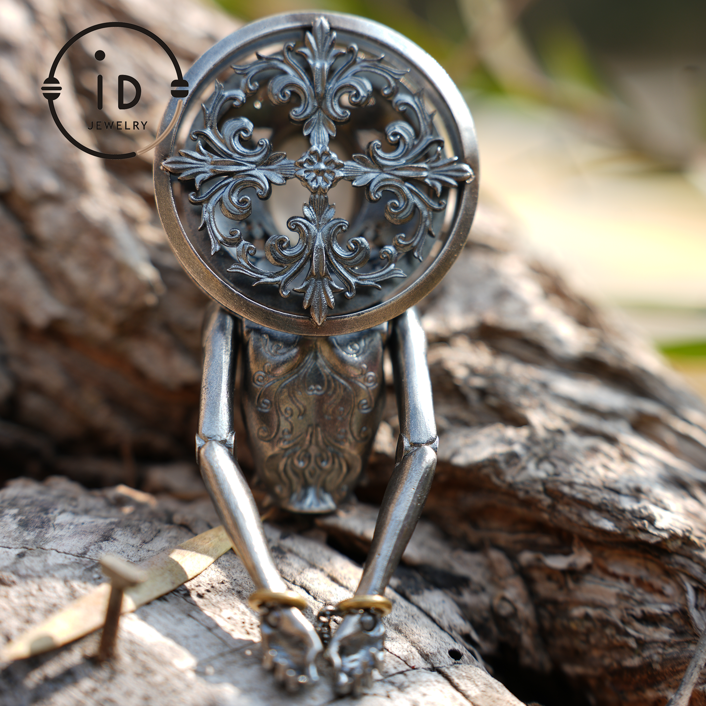 Mystic Goddess Pendant | Handmade 925 Silver & Gemstone Spiritual Necklace | Esoteric Protection Amulet