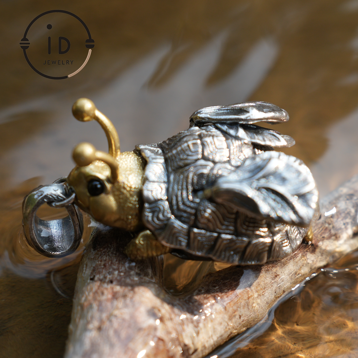 Flying Beetle Pendant – Handcrafted 925 Sterling Silver Pendant with Mythical Wing Design, Unique Gift, Art & Fantasy Jewelry