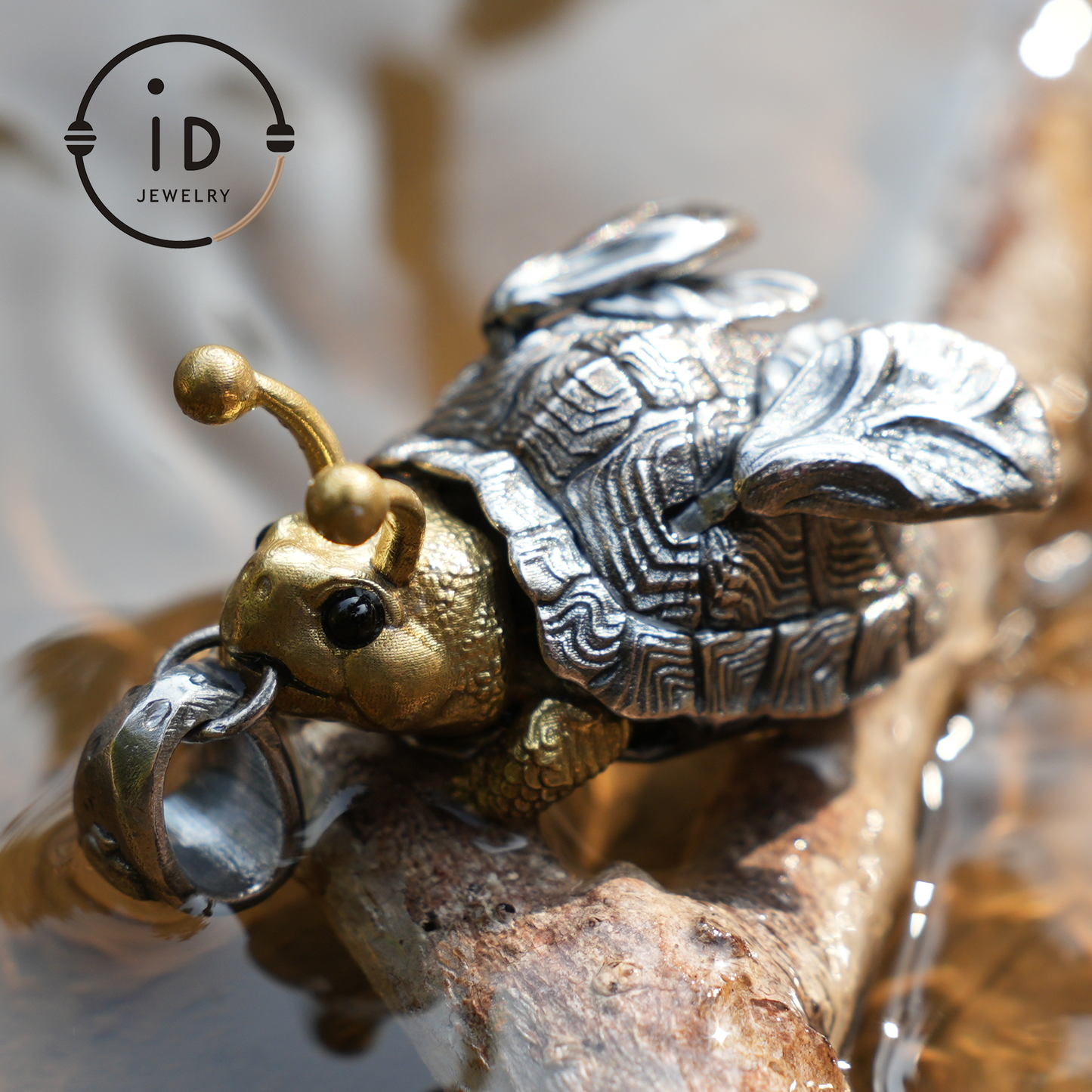 Flying Beetle Pendant – Handcrafted 925 Sterling Silver Pendant with Mythical Wing Design, Unique Gift, Art & Fantasy Jewelry