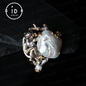 Monkey Brooch Pendant | Handmade Baroque Pearl Jewelry | Artistic Animal Design | Gold Plated Silver