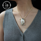 Bird Brooch Pendant | Baroque Freshwater Pearl Jewelry | Handmade Animal Brooch | Gold Plated Silver Accessory