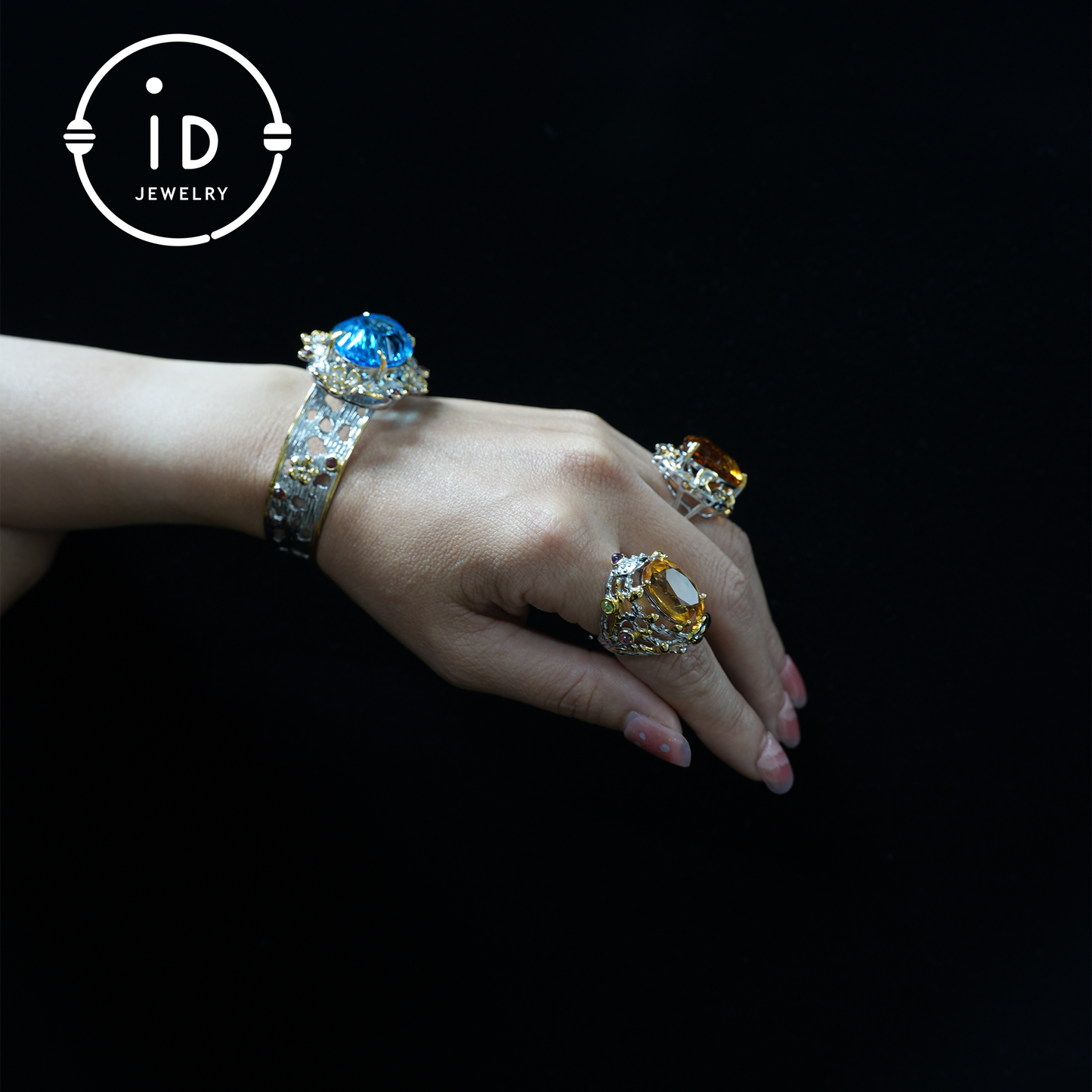 Natürlicher Citrin Ring | Vintage Boho Edelstein Ring | Handgefertigter Schmuck | Luxuriöser Statement Ring | Künstlerisches Design | Geschenk für Sie 