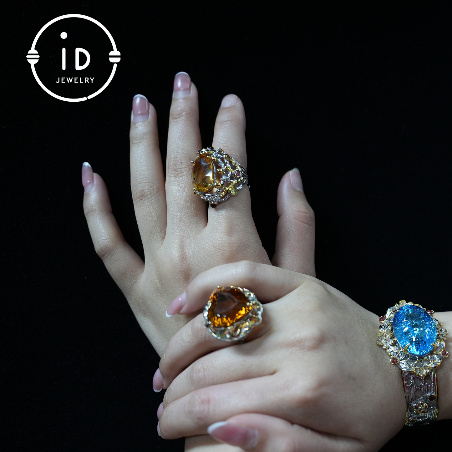 Natürlicher Citrin Ring | Vintage Boho Edelstein Ring | Handgefertigter Schmuck | Luxuriöser Statement Ring | Künstlerisches Design | Geschenk für Sie 