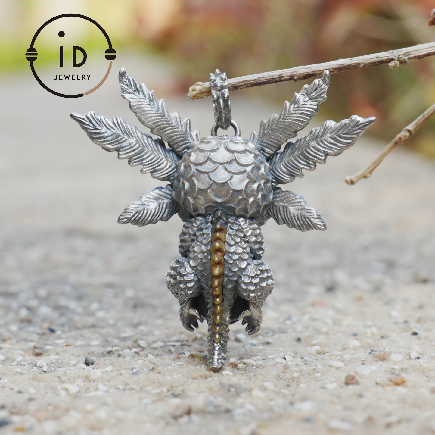 Dream Dragon Messenger Pendant "Eye of the Nightwatch" · Spirit Totem Guardian Jewelry · Handmade Mystic Silver Amulet