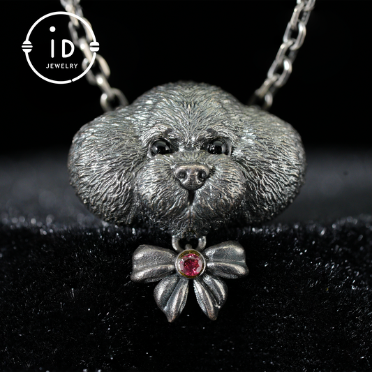 Schutzhund-Anhänger, Schwarzer Onyx Emotionales Amulett, handgemachter Fantasy-Schmuck, Nachtgeist-Totem, Storytelling-Tier-Charme