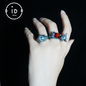 Fox Ring Garnet Protection Talisman | Fantasy Animal Jewelry | Handmade Nature Spirit Ring | Woodland Amulet for Inner Desire