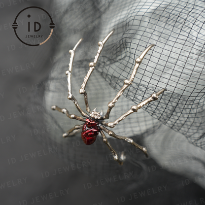 Halskette mit Spinnenanhänger · Spirituelles Tiertotem · Symbol innerer Entschlossenheit und Leidenschaft · Geschenk für Meditationsliebhaber 
