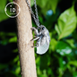 Zikaden-Halskette | Handgefertigte Halskette aus 925er Sterlingsilber | Insektenschmuck | Handgeschnitzte Halskette mit Insektenmotiv als Geschenk