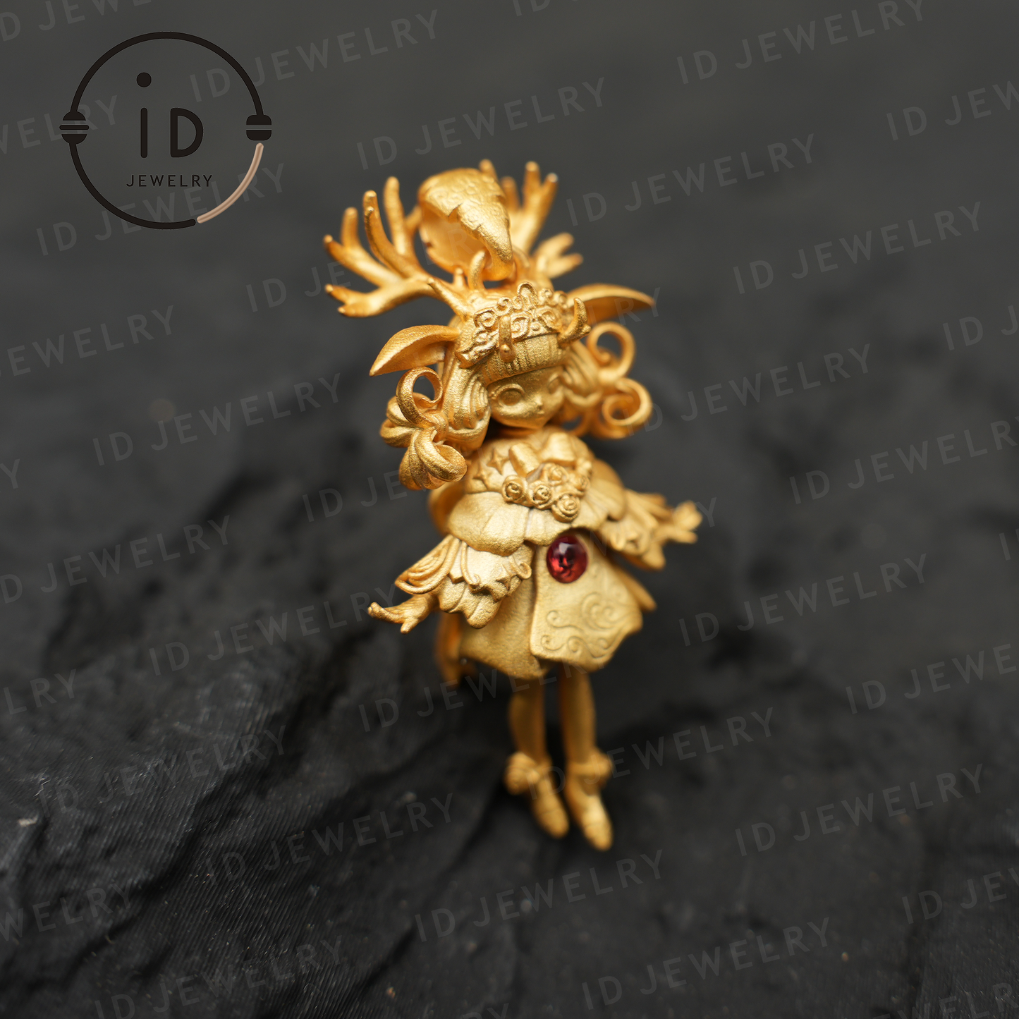 Hirsch-Wächter-Anhänger · Spirituelles Symbol der Artemis · Symbol für Lebensschutz und inneren Mut · Schmuck mit natürlicher Energie 