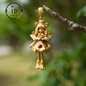 925 vergoldeter Löwenmädchen-Anhänger|Natürliche Rubin-Halskette|Griechisches Mythos-Amulett|Löwe-Sternzeichen-Schmuck|Mut-Schutz-Geschenk
