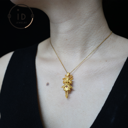 Hirsch-Wächter-Anhänger · Spirituelles Symbol der Artemis · Symbol für Lebensschutz und inneren Mut · Schmuck mit natürlicher Energie 