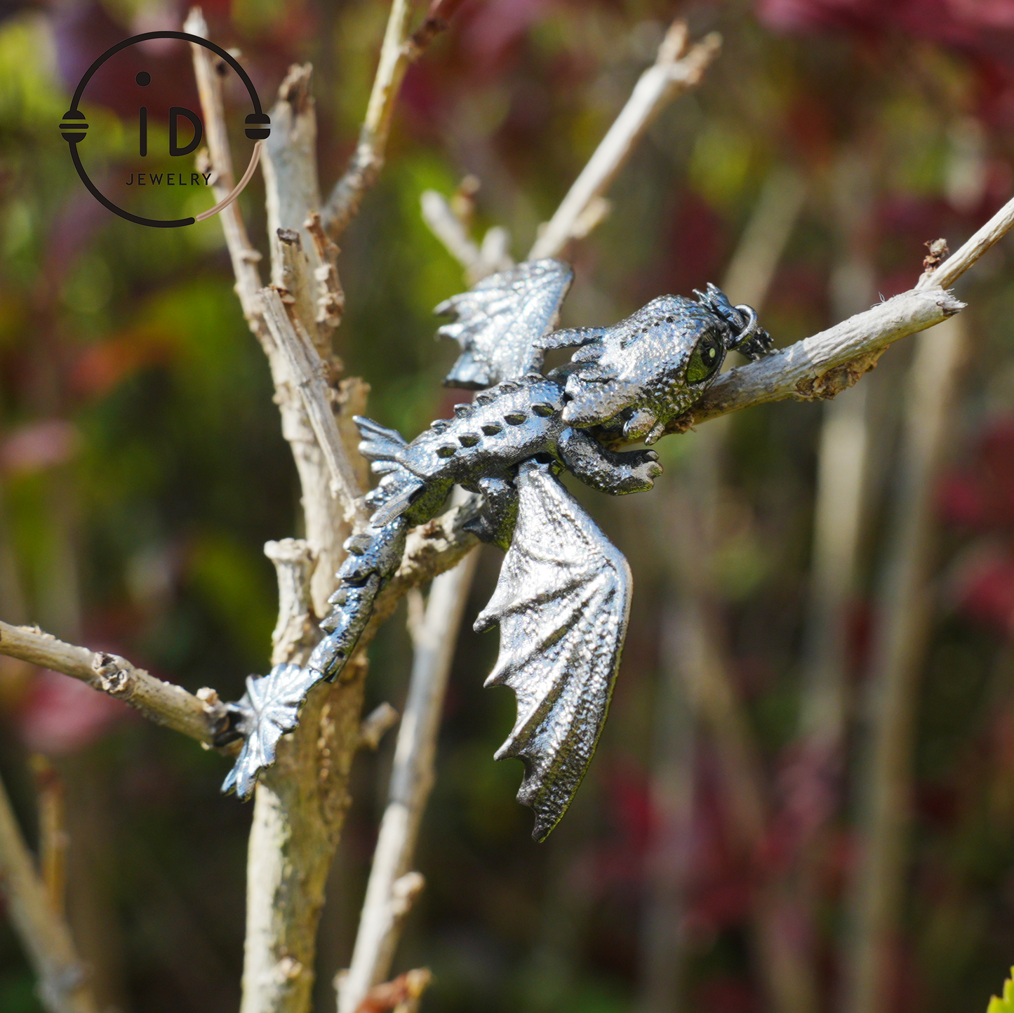 Fantasy-Drachen-Anhänger mit Emaille-Finish, handgefertigter, zahnloser Schmuck, einzigartiges Geschenk für Drachenzähmen leicht gemacht-Fans 