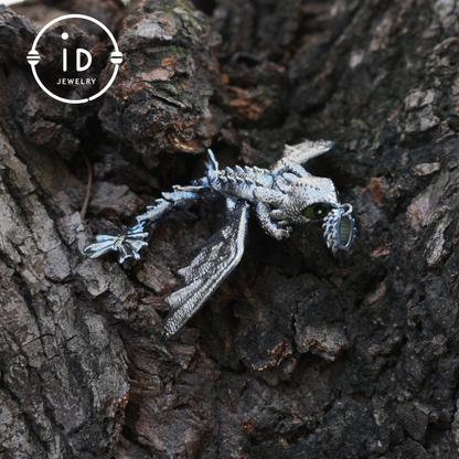 Fantasy-Drachen-Anhänger mit Emaille-Finish, handgefertigter, zahnloser Schmuck, einzigartiges Geschenk für Drachenzähmen leicht gemacht-Fans 