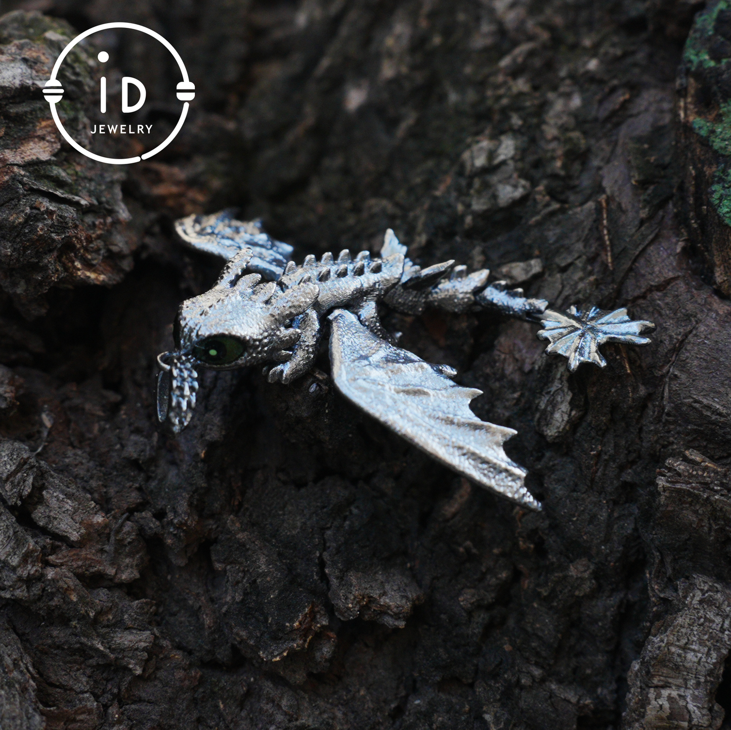 Fantasy-Drachen-Anhänger mit Emaille-Finish, handgefertigter, zahnloser Schmuck, einzigartiges Geschenk für Drachenzähmen leicht gemacht-Fans 