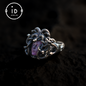 Medusa Ring | 925 Sterling Silber &amp; Amethyst | Gothic Statement Schmuck
