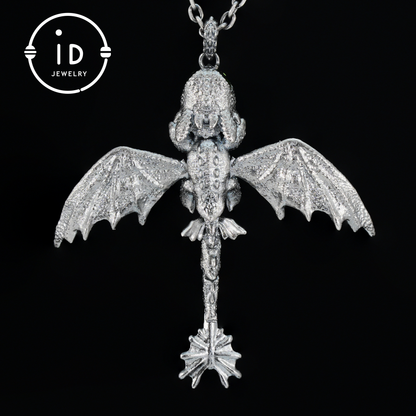 Fantasy-Drachen-Anhänger mit Emaille-Finish, handgefertigter, zahnloser Schmuck, einzigartiges Geschenk für Drachenzähmen leicht gemacht-Fans 