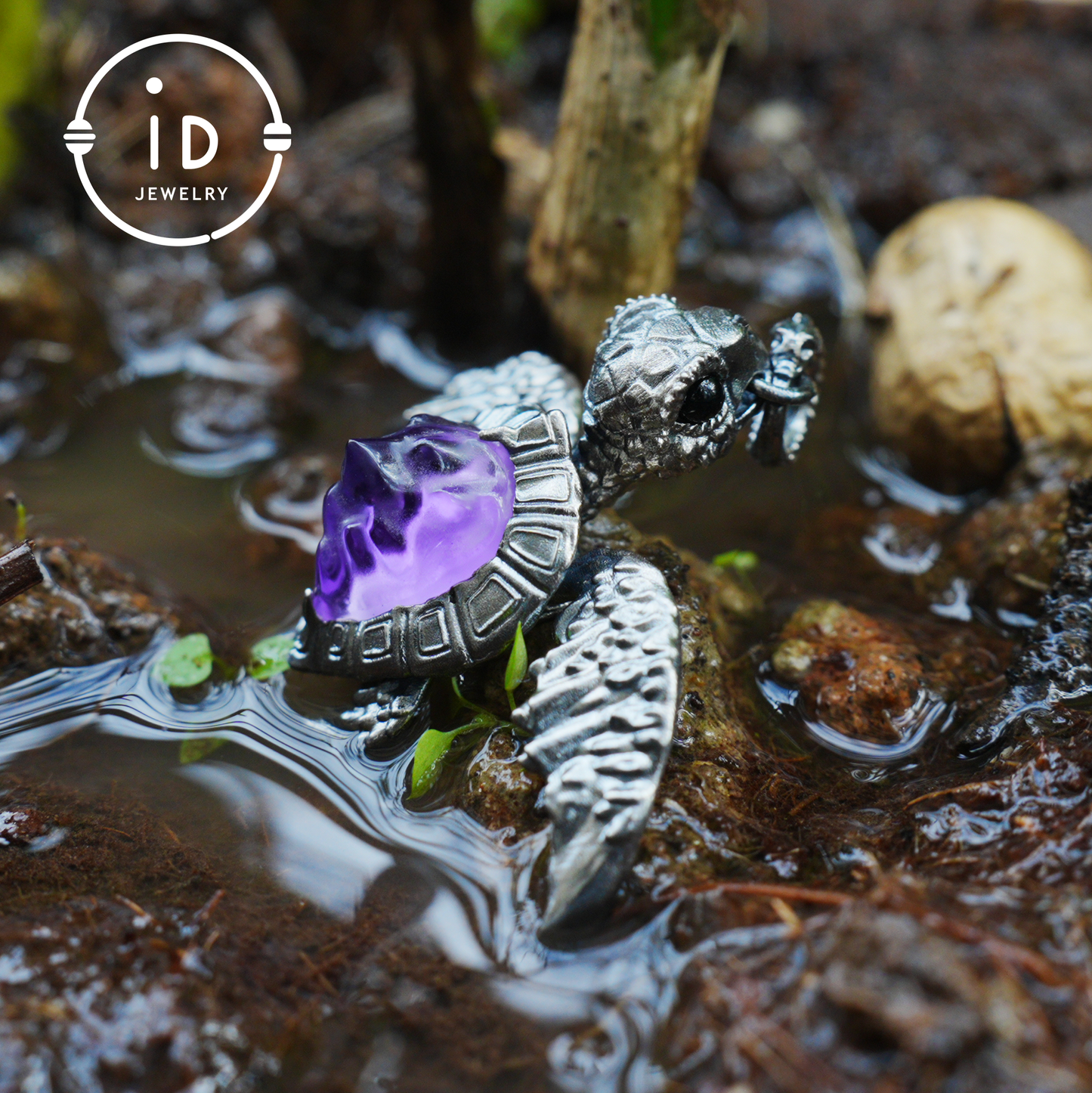 Aegis Schildkröte Halskette 925 Silber Amethyst Achat Anhänger Handgemacht Meeresschildkröte Schmuck Gothic Stil Geschenk für Sie Spirituelles Tier Talisman