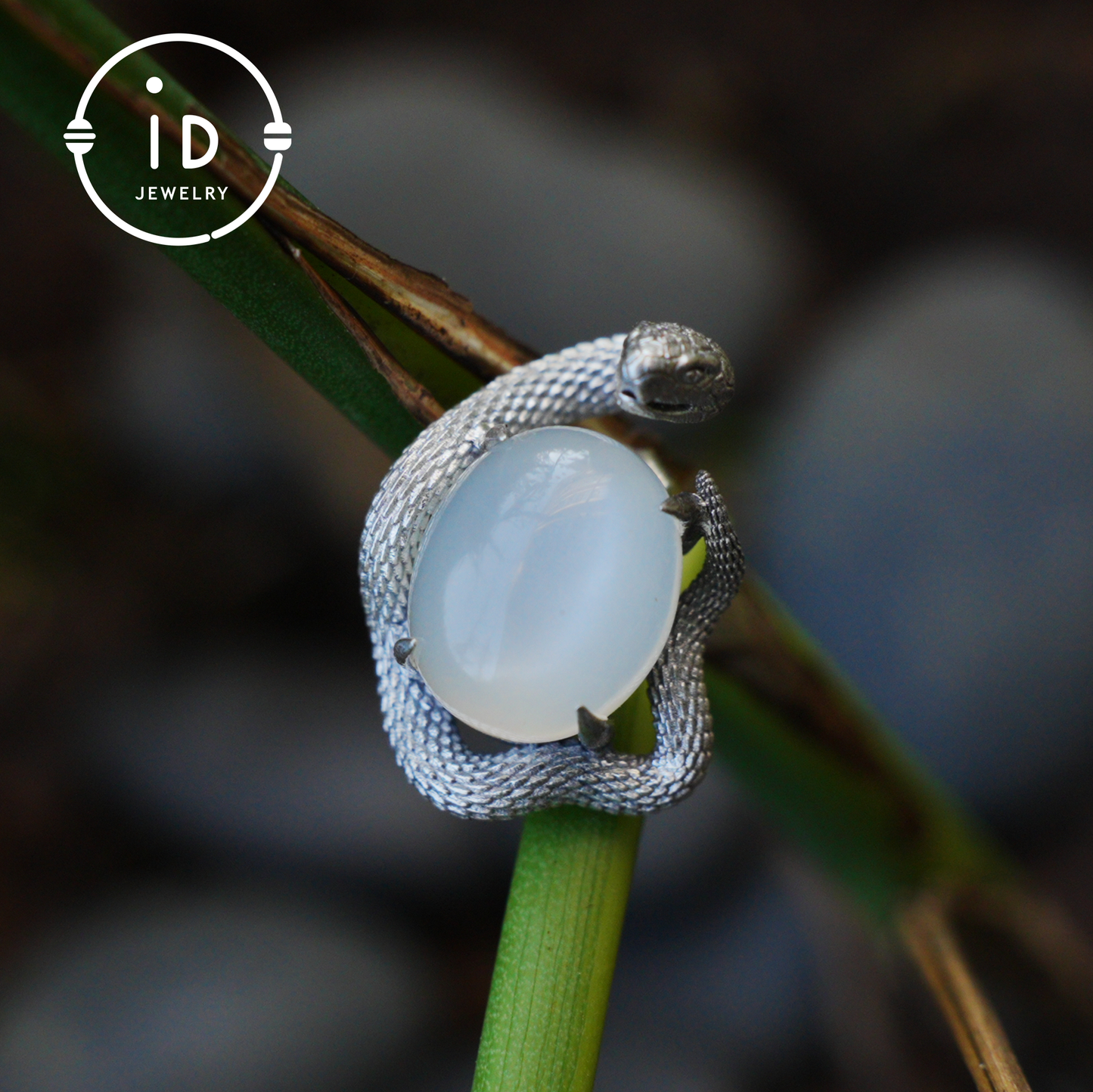 Handcrafted Gothic Stud Earrings with Snake Motif as Talisman for Transformation and Intuition, Ideal as Gift or Everyday Jewelry