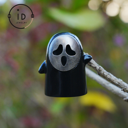 Lion Pendant in 925 Sterling Silver with Black Jade, Hand-Carved Totem-Style Necklace, Symbolic Gift in Mystical Fairytale Design