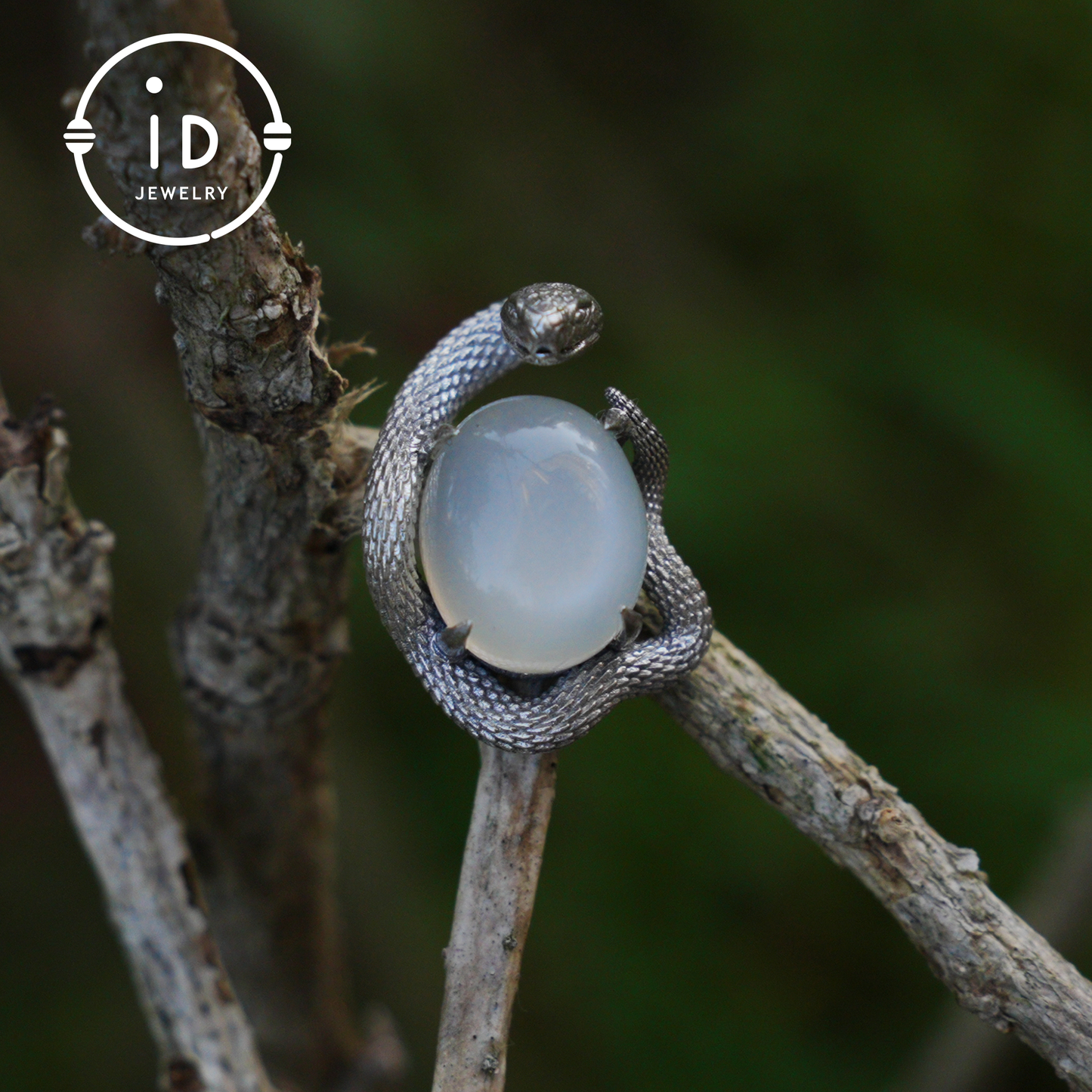 Handcrafted Gothic Stud Earrings with Snake Motif as Talisman for Transformation and Intuition, Ideal as Gift or Everyday Jewelry