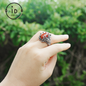 Handgefertigter Gothic Ring | Mystischer Schmuck mit Achat | Barockstil 
