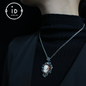 Antiker Kamee-Anhänger – Handgemachte viktorianische Halskette – Gothic-Talisman &amp; Kunstschmuck 