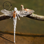 Mystic Dragonfly Jewelry | 925 Silver & Citrine | Brooch & Pendant in One
