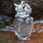 Fuchsgeist-Kristallanhänger – handgefertigter Schmuck aus 925er Sterlingsilber mit Phantomquarz, einzigartiger Fantasy-Anhänger, perfektes Geschenk für besondere Anlässe